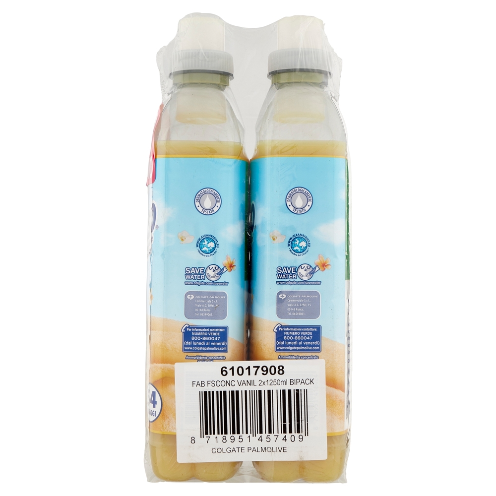 Fabuloso ammorbidente concentrato Vaniglia 108 lavaggi 2x1,25 L